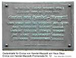 Enrica v.Handel-Mazzetti.Gedenktafel(1)