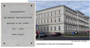 Promenadeschule.Gedenktafel Kirchschläger  (1)